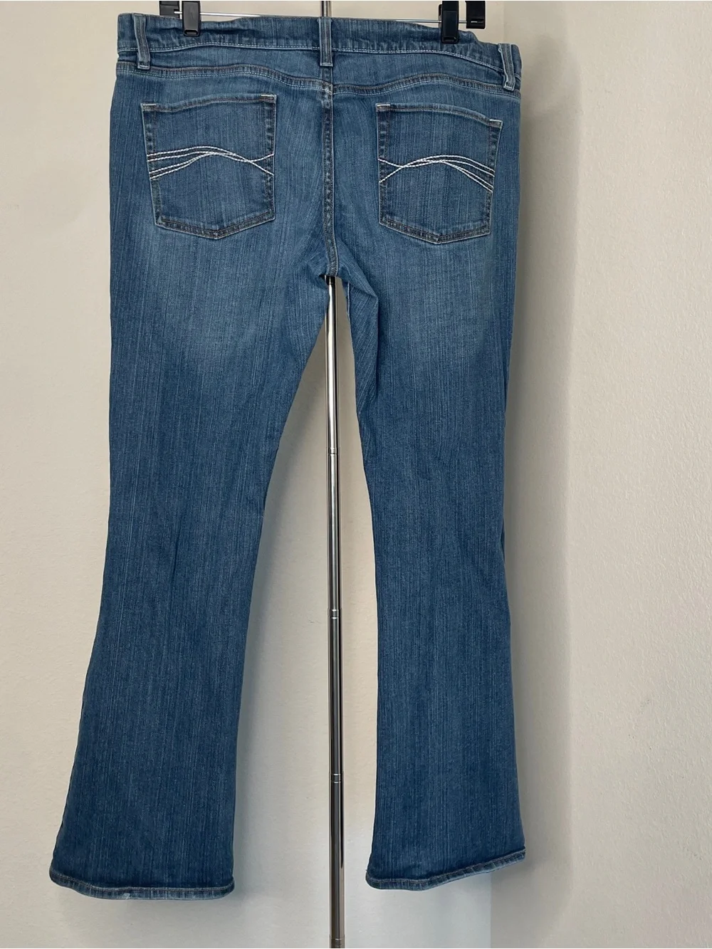 Old‎ Navy Vintage Bootcut Low Waist  Blue Stretch Jeans Western Casual Work Wear